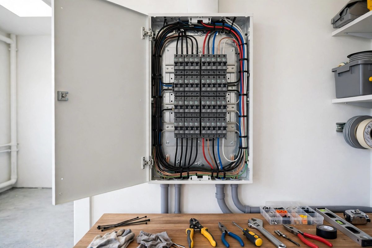 Residential electrical panel for EV charging in Georgia