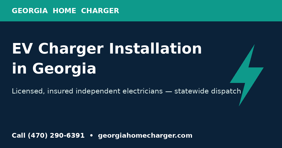 Georgia Home Charger blog — EV charger installation in Georgia